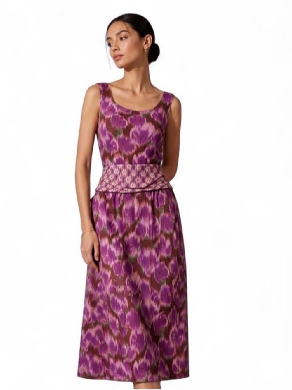 Matilda Jane Hello Lovely Adore Me Purple Floral Halter Summer Dress Size Large